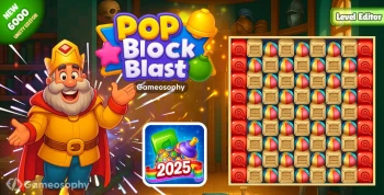 Pop Block Blast – Match-3 Puzzle Game Template