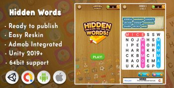 Hidden Words – Word Search Unity Project