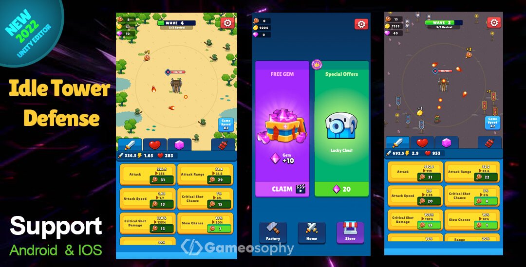 Idle Tower Defense Best Unity Assets